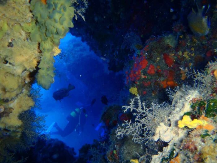 el agujero azul en lanzarote